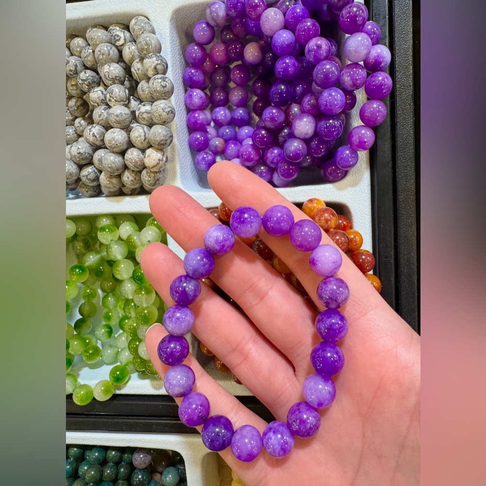 Purple Jade Bracelet - Picture 4 of 4